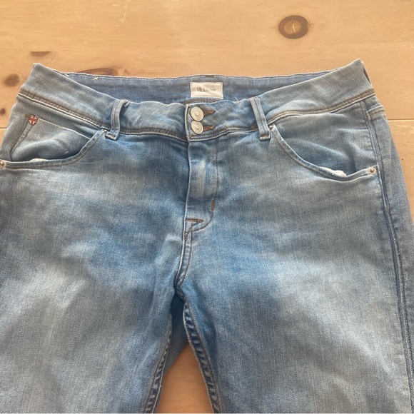 Hudson Collin Skinny Jeans Women’s Size 31 Denim Back Pocket Closure Buttons - Picture 6 of 10
